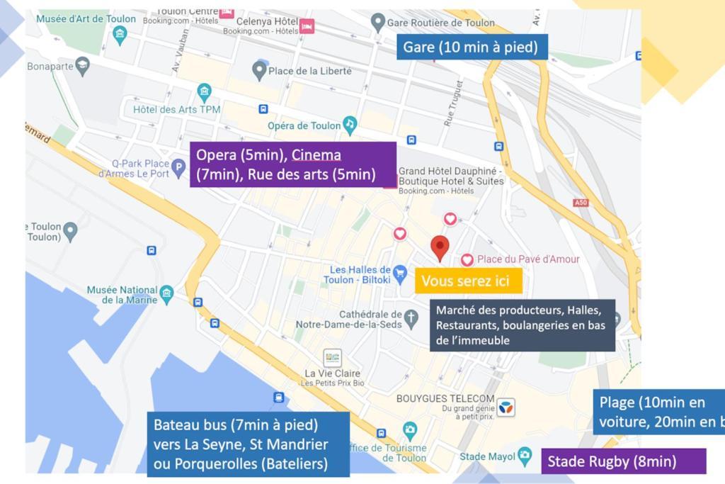 Spacious T2 Near The Halles And The Harbour Тулон Екстер'єр фото